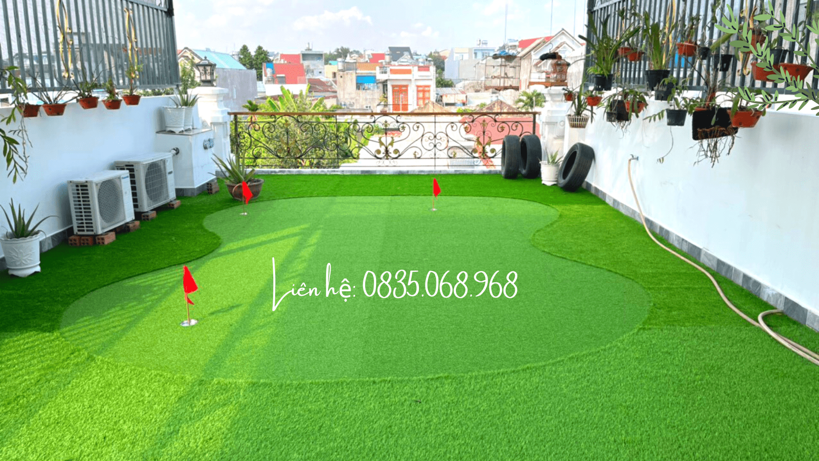 Sử dụng cỏ nhân tạo cho sân golf như thế nào