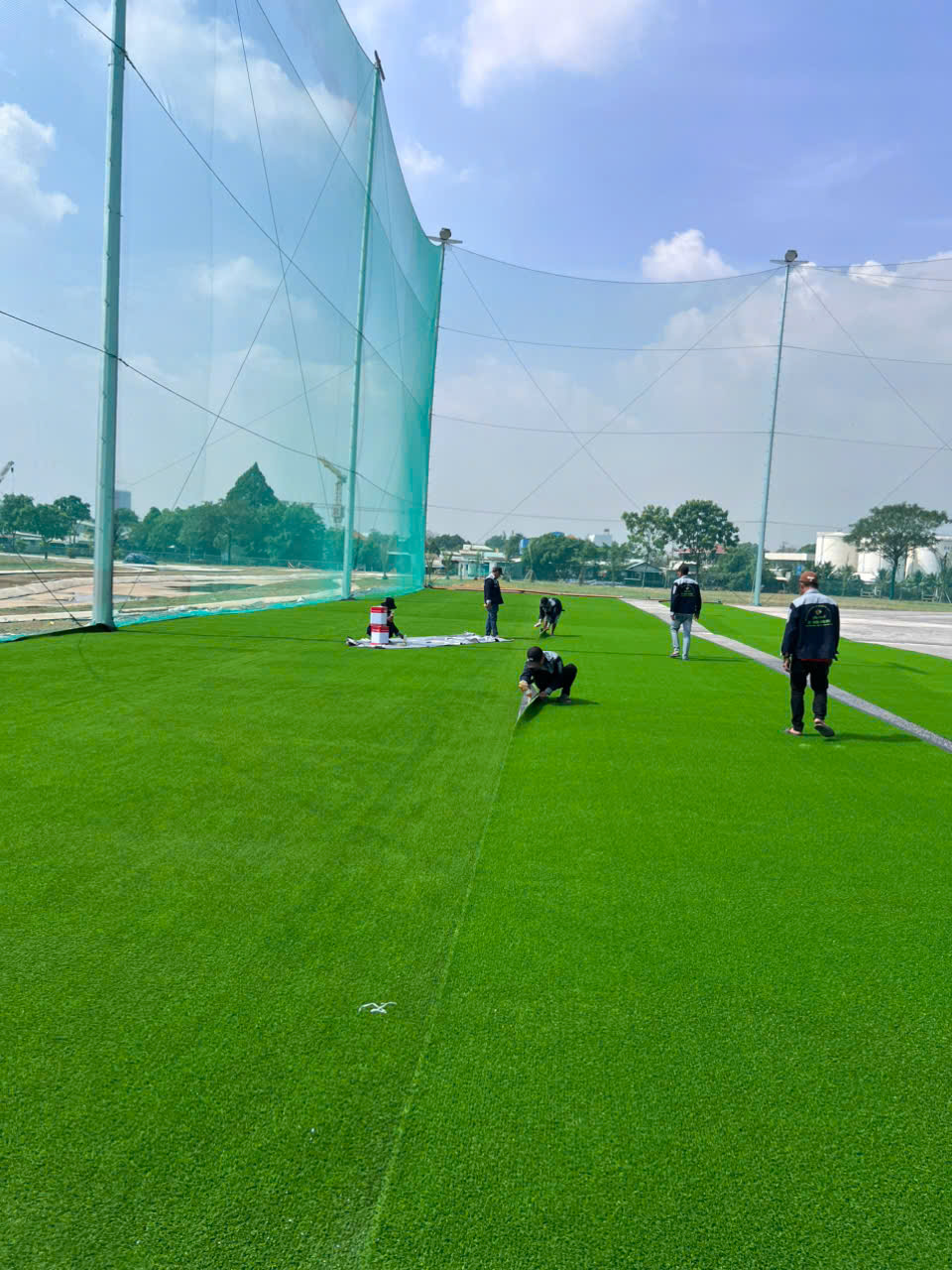 dán keo nối cỏ nhân tạo