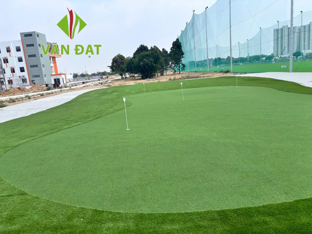 sân golf mini sau khi hoàn thiện thực tế